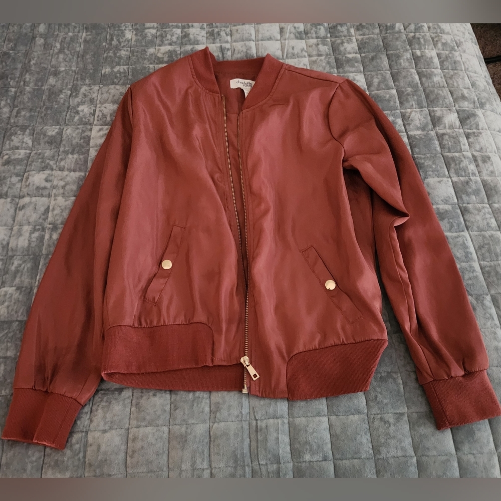 Universal Thread Women's Rust Bomber Jacket